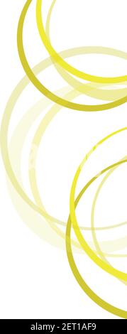 Abstract circles and waves on the white Stock Vector