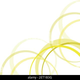 Abstract circles and waves on the white Stock Vector