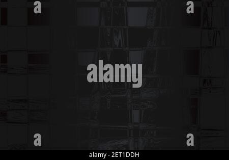 Luxury abstract black gradient background with metal squares. Vector illustration Stock Vector