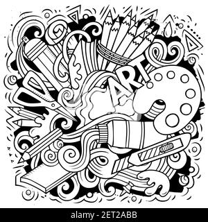 Graffiti Artist Isolated Coloring Page for Kids Stock Vector Image ...