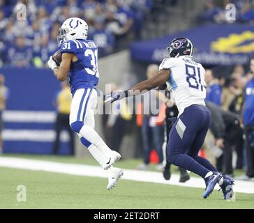 Tennessee Titans tight end Jonnu Smith #81 during an NFL football game  between the Los Angeles Chargers and the Tennessee Titans, Sunday, Oct. 20,  2019 in Nashville, Tenn. (Photo by Michael Zito/AP