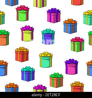 Seamless with Gift Boxes Stock Vector