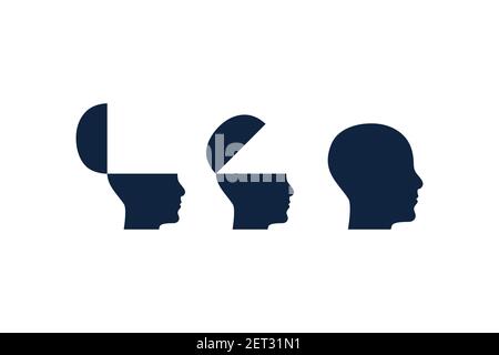 Process of therapy. Mental health concept. Vector illustration Stock Vector