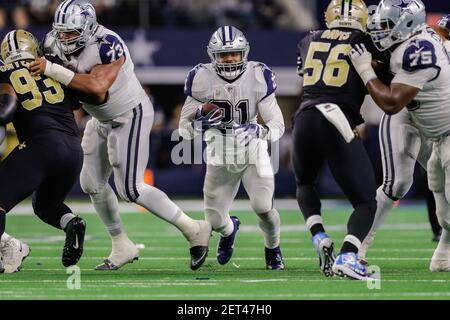 November 29, 2018: Dallas Cowboys outside linebacker Leighton Vander Esch  #55 during a Thursday Night Football NFL game between the New Orleans  Saints and the Dallas Cowboys at AT&T Stadium in Arlington