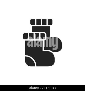 Baby Socks Icon In Outline Style Isolated On White Background Baby