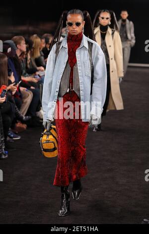 Mariam De Vinzelle walks on the runway during the Louis Vuitton Resort 2020  Collection Fashion Show at TWA Terminal in JFK Airport in New York, NY on  May 8, 2019. (Photo by