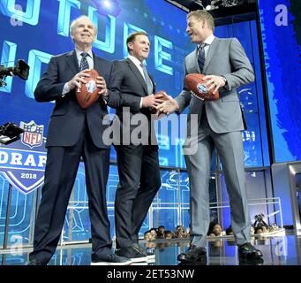 Dallas Cowboys fans on the floor waiting for the start of the 2018 NFL  Draft at AT&T Stadium in Arlington, Texas, on Thursday, April 26, 2018.  (Photo by Max Faulkner/Fort Worth Star-Telegram/TNS/Sipa