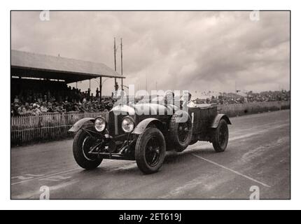 Captain Woolf Barnato with his 'Speed Six' Bentley fitted with a racing ...