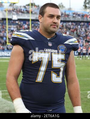 Los Angeles Chargers offensive tackle Rashawn Slater (70) guards during an  NFL football game Cleveland Browns Sunday, Oct. 10, 2021, in Inglewood,  Calif. (AP Photo/Kyusung Gong Stock Photo - Alamy