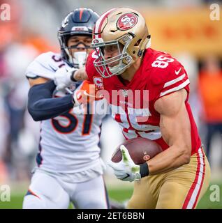 Denver Broncos outside linebacker Von Miller (58) looks on against the New  York Jets during an NFL football game Sunday, Sept. 26, 2021, in Denver.  (AP Photo/Jack Dempsey Stock Photo - Alamy