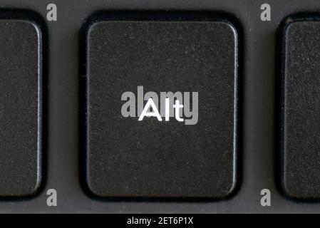 Alt key on a laptop keyboard Stock Photo