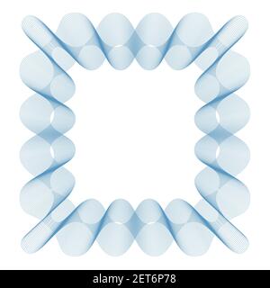 Vector Guilloche elements for certificate or diploma Stock Vector