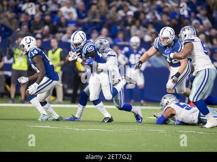 Dallas Cowboys defensive tackle John Ridgeway (95) walks off the