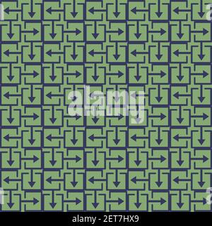 Geometric decorative seamless pattern. Stock Vector