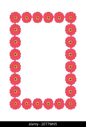 Summer bright frames of floral motifs - gerbera flowers. Cover for a ...