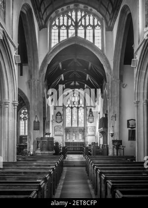 St Cyriac Church, in the English village of Lacock Stock Photo