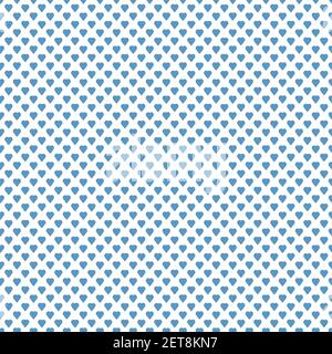 Vector seamless pattern blue hearts. Love background. Happy Valentines Day. Can be used for design cover, postcard, invitation or packing Stock Vector