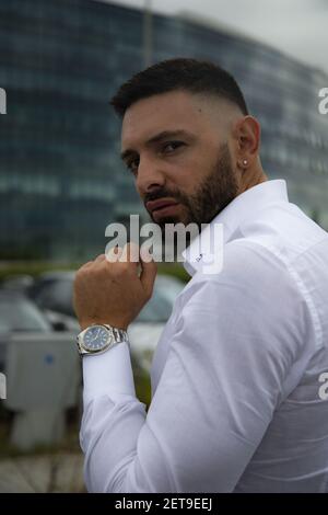 Daniele Pompili Italian showman and influencer famous for the love story with Floriana Secondi the winner of Italian big brother. Photo by Francesco Cigliano Pacific Press Sipa USA Stock Photo Alamy