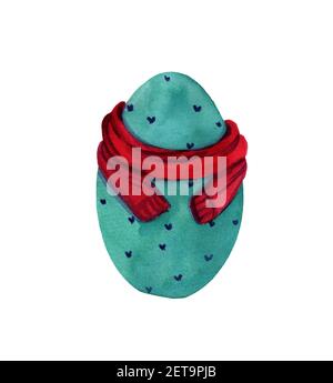 Easter eggs in watercolor Stock Photo - Alamy