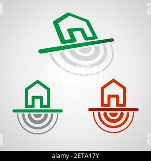Yellow percent protection logo icon design template. Discount percent concept. Vector illustration. Special offer symbol. SALE logo template. Percent Stock Vector