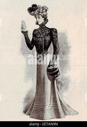 Persian lamb fur jacket 1900. Stock Photo