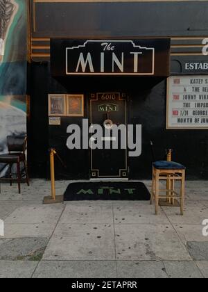 WEST PALM BEACH, UNITED STATES - Jun 28, 2019: The Mint bar and lounge in Los Angeles, California USA. Stock Photo