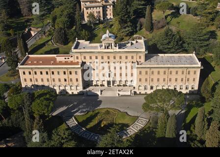 Vatican City; aerial view from St. Peter's Basilica. Rome Stock Photo