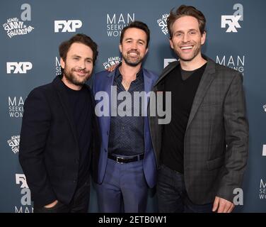 Actors Charlie Day Rob Mcelhenney Glenn Editorial Stock Photo - Stock Image