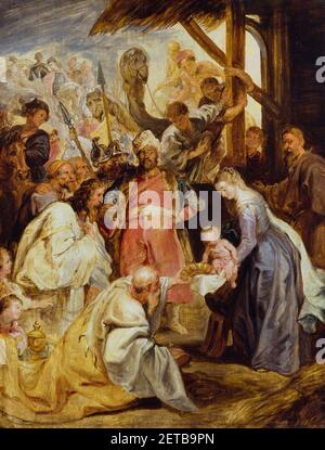 The adoration of the magi by Peter Paul Rubens, 1620 Stock Photo - Alamy