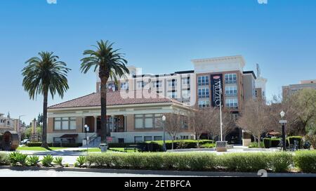 ANAHEIM, CALIFORNIA - 1 MAR 2021: Muzeo a museum of local culture, history and art. Stock Photo