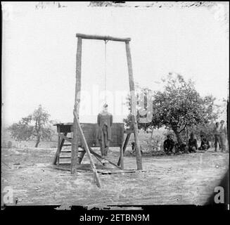 Petersburg, Va., vicinity. The execution of William Johnson, Jordan's farm Stock Photo