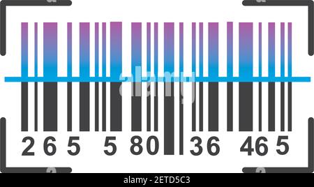 barcode vector icon illustration design template