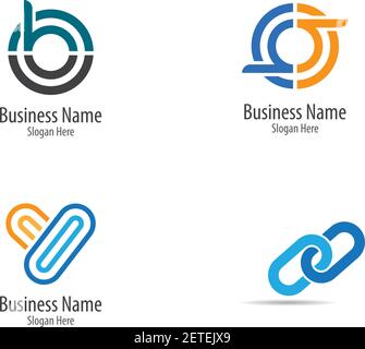 Bussiness corporate logo images illustration design Stock Vector