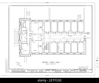 Philadelphia County Prison (Moyamensing Prison) Philadelphia PA (AD3) 00003a. Stock Photo