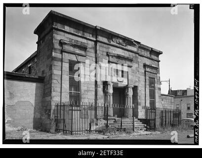 Philadelphia County Prison (Moyamensing Prison) Philadelphia PA (A1) 139924pu. Stock Photo