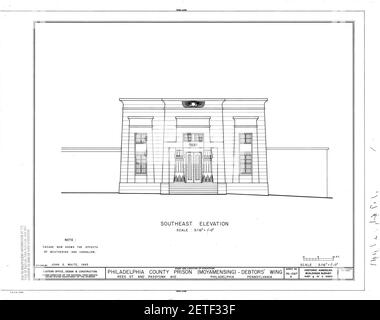 Philadelphia County Prison (Moyamensing Prison) Philadelphia PA (AD4) 00004a. Stock Photo