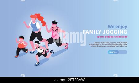 Isometric positive and negative parenting background with editable text description slider button and human characters vector illustration Stock Vector