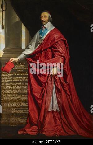 Philippe de Champaigne (1602-74) - Armand, Cardinal Richelieu (1585-1642) Stock Photo