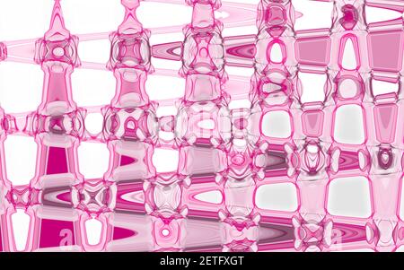 abstract pink background.wavy pink lines on a white background Stock Photo