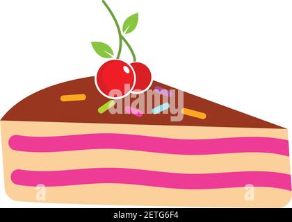 Cake Logo Vector Ilustration Template Stock Vector Image Art Alamy