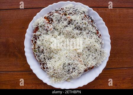 Farali pizza made out of Fasting flour eaten during Indian fast with  fasting ingredients topped with cheese. Indian hard based pizza. Made out  of fast Stock Photo - Alamy