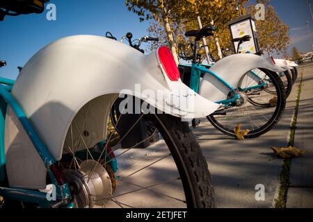 istanbul/Turkey - November 20  2019: city rent bike for green city Stock Photo