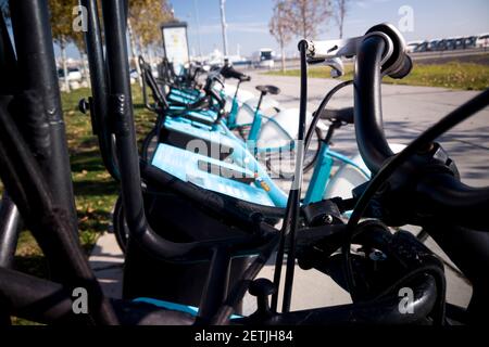istanbul/Turkey - November 20  2019: city rent bike for green city Stock Photo