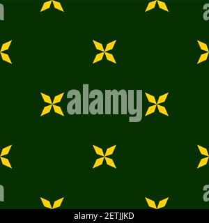 The texture is seamless. Stars with sharp edges on a black background. Vector. Stock Vector