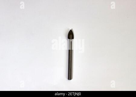 Drill bit for drilling on glass and ceramics Stock Photo