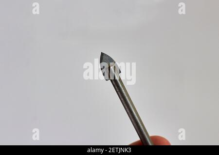 Drill bit for drilling on glass and ceramics Stock Photo