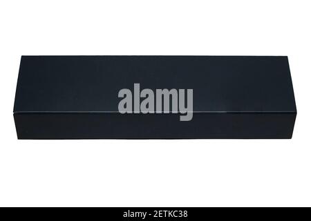 Gift box with handle on white isolated background Stock Photo