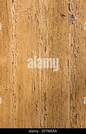 Cracked paint texture of old wooden planks Stock Photo
