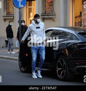 Milan Gianluigi Donnarumma and girlfriend Alessia Elefante in the