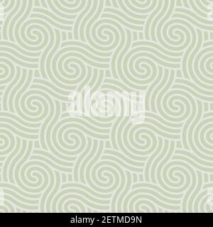 A retro seamless pattern with beige geometric motifs. Stock Vector